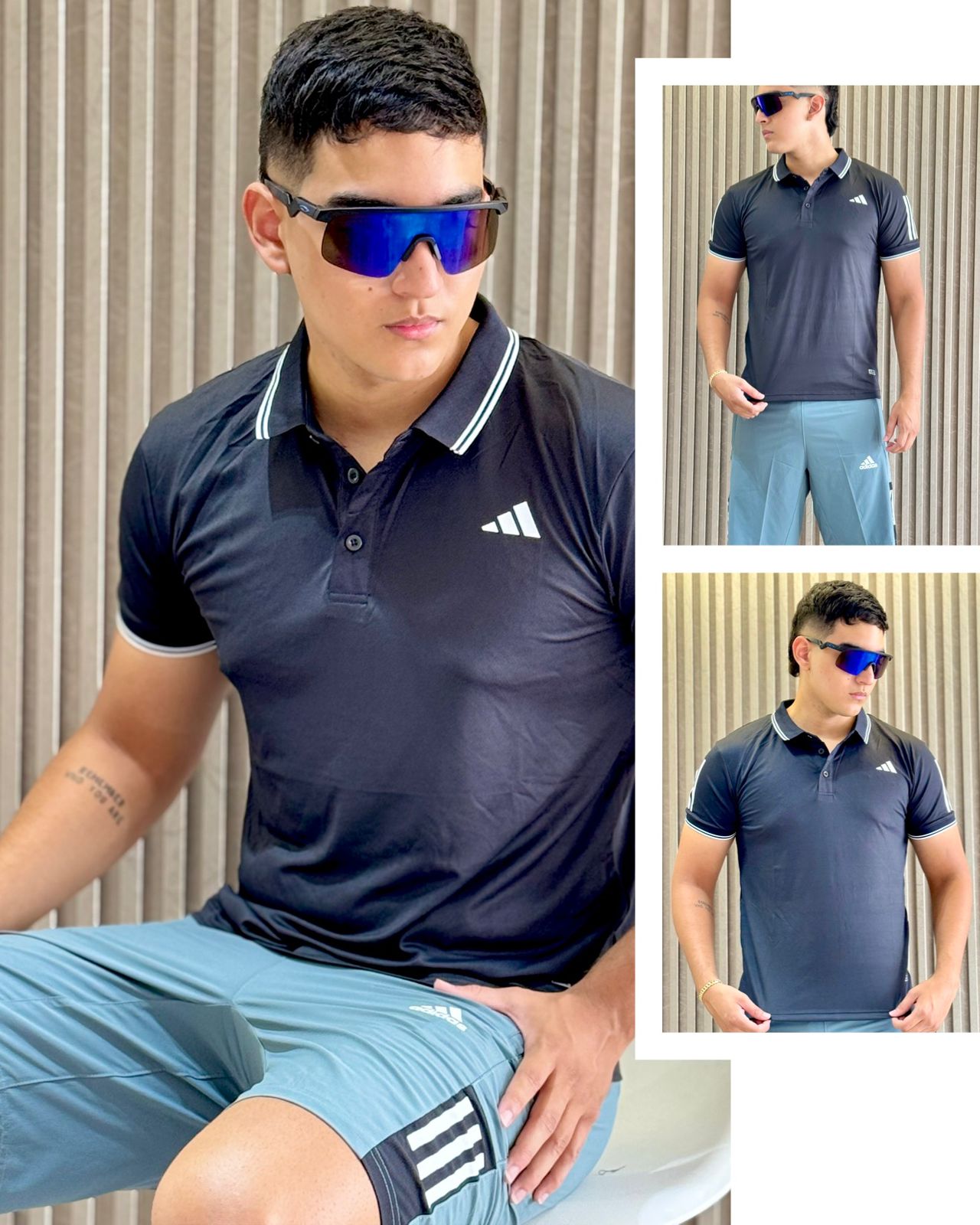 CONJUNTO DEPORTIVO CABALLERO NEGRO X AZUL