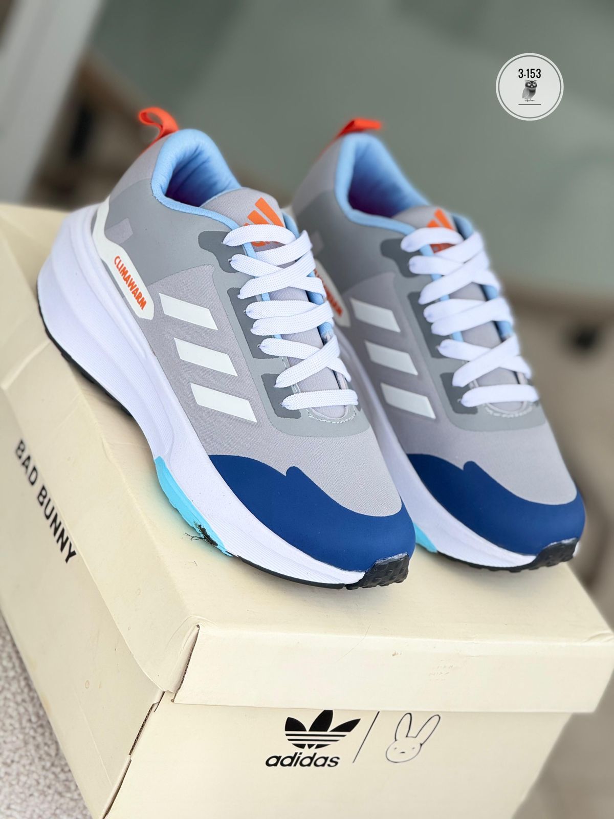 ADIDAS CLIMA CABALLERO GRIS X AZUL