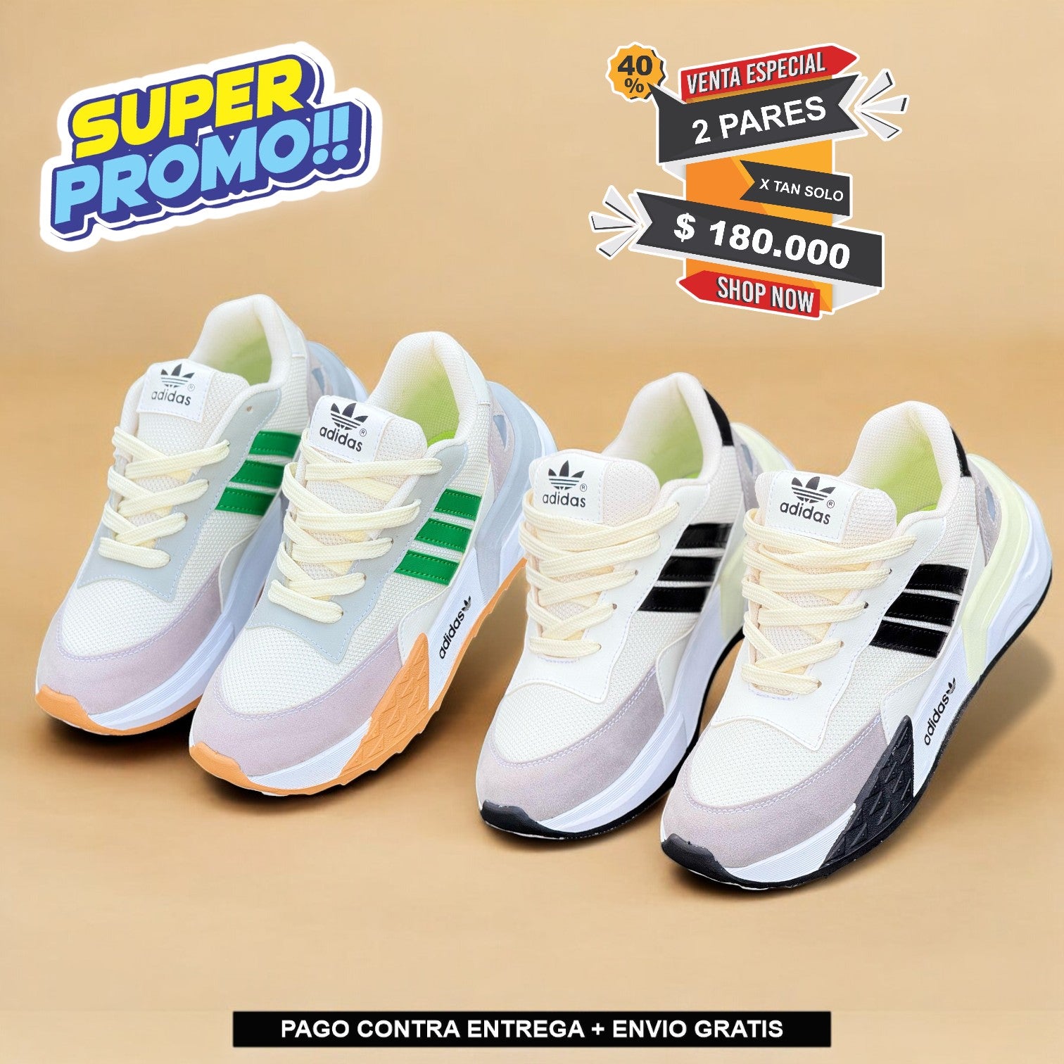 ADIDAS ZX CABALLERO PROMOCIÓN 2 X $180.000