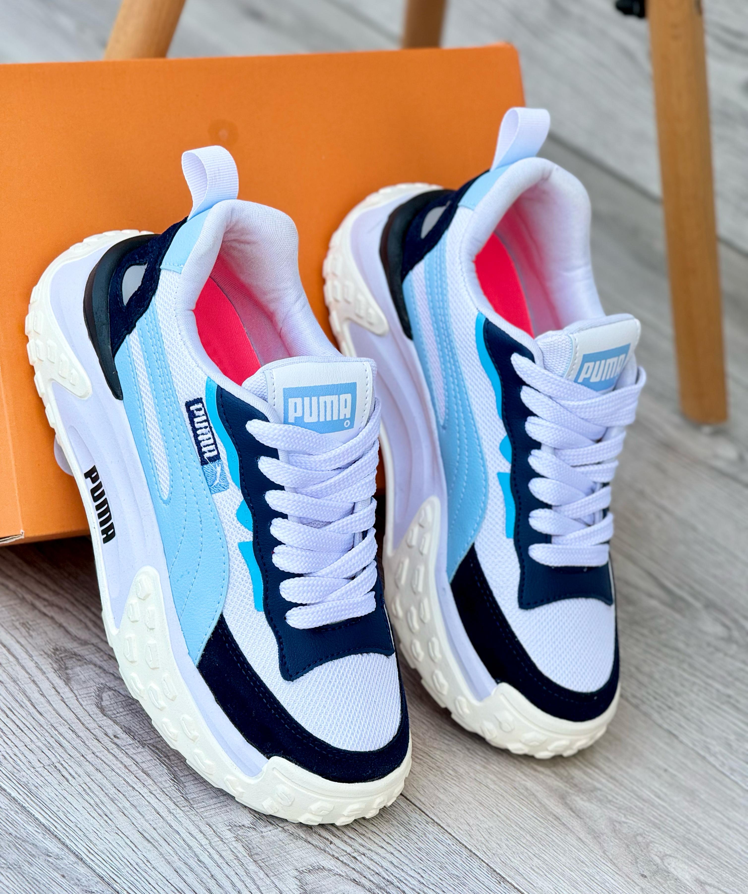 PUMA BLANCO X  AZUL