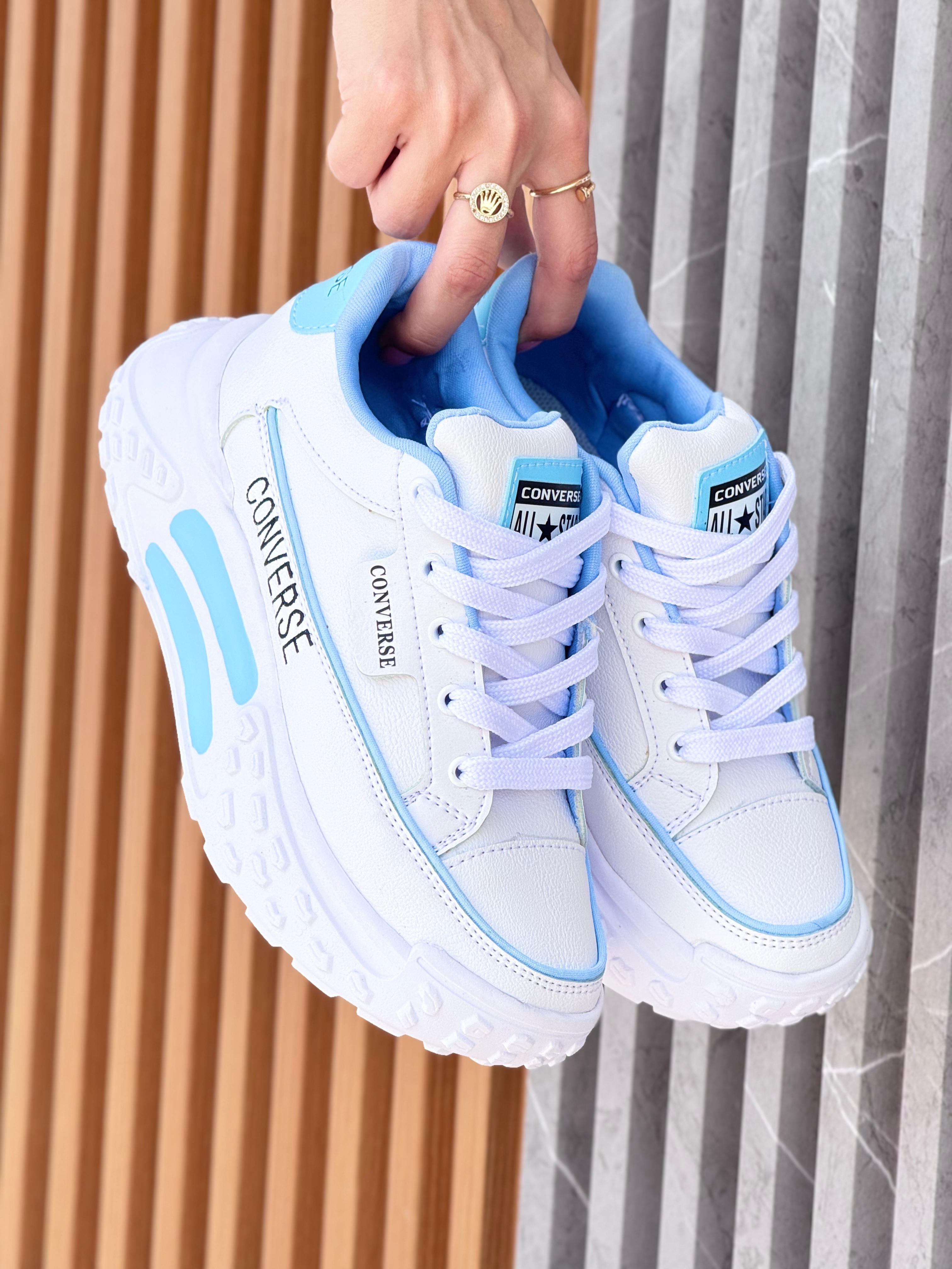 CONVERSE BLANCO X AZUL